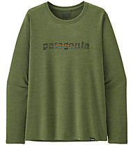 Patagonia Capilene Cool Daily Graphic - maglia a maniche lunghe - donna, Light Green/Blue