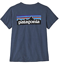 Patagonia P-6 Logo Responsibili-Tee - T-shirt - donna, Blue/White