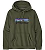 Patagonia P-6 Logo Uprisal Hoody - Kapuzenpullover - Herren, Dark Green/Grey