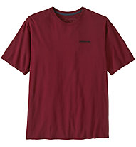 Patagonia P-6 Mission Regenerative Organic Pilot Cotton - T-shirt - uomo, Dark Red/Black