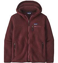 Patagonia Retro Pile Hoody - giacca in pile con cappuccio - donna, Dark Red