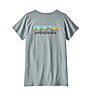 Patagonia Pastel P-6 Logo Responsibili - T-Shirt Wandern - Damen, Light Blue