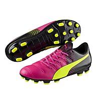 Puma evoPower 4.3 Tricks AG - scarpe da calcio, Pink/Yellow