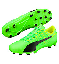 Puma evoPower Vigor 4 AG - scarpe da calcio per terreni sintetici, Green/Black