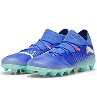 Puma Future 7 Match FG/AG Jr - scarpe da calcio per terreni compatti/duri - ragazzo, Blue