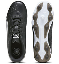 Puma King Match FG/AG Jr - scarpe da calcio per terreni compatti/duri - ragazzo, Black/White