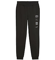 Puma Power Graphic Jr - pantaloni fitness - ragazzo, Black