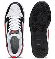 Puma Rebound V6 Lo Jr - Sneakers - Jungs, Black/White/Red