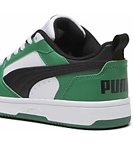 Puma Rebound V6 Lo Jr - sneakers - ragazzo, Black/White/Green