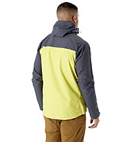 Rab Downpour Eco - giacca trekking - uomo, Grey/Yellow