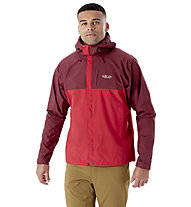 Rab Downpour Eco - giacca trekking - uomo, Red