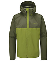 Rab Downpour Eco - Trekkingjacke - Herren, Green/Dark Green