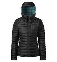 Rab Microlight Alpine - giacca piumino con cappuccio - donna, Black