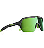 React Optray - occhiali sportivi, Black/Green