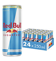 Red Bull Energy Drink Sugar Free 250 ml 24 Pack - bevanda energetica, Silver/Light Blue