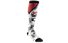 Reebok Printed Crossfit Training Socks Calzini Lunghi Crossfit, Grey/Red