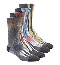 Reebok Crossfit Printed Socks - calze conf. da 4, Black/Multicolour