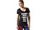 Reebok Crossfit Support Your Local Box V-Neck T-Shirt fitness donna, Black