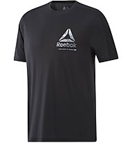 Reebok One Series Training Speedwick Graphic - T-shirt fitness - uomo, Black