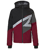 Rehall Greyson - giacca da sci - bambino, Red/Black/Grey