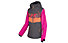 Rehall Hester R - giacca sci e snowboard - bambina, Dark Green/Pink