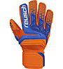 Reusch Prisma S1 Finger Support JR - guanti da portiere calcio - bambino, Orange/Blue