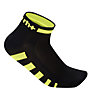 rh+ Calzini bici Ergo Sock 3 cm, Black/Fluo Yellow