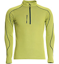 Rock Experience Infinity 1/2 Zip maglia manica lunga, Lime Punch