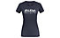 Salewa *Sporty Graphic Dry W S/S - Damen-Trekking-T-Shirt, Dark Blue/White/Grey