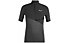 Salewa Agner Hyb Dry M S/S Zip - T-shirt con zip - uomo, Black/Dark Grey