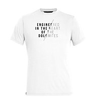 Salewa Engineered Dri-Rel - T-shirt - uomo, White/Black