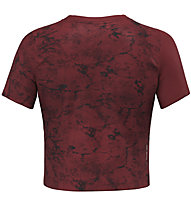 Salewa Lavaredo Hemp Crop W - T-shirt - donna, Dark Red/Black