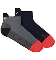 Salewa Mtn Trn Am W - Kurze Socken - Damen, Grey/Blue