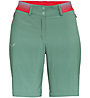 Salewa Pedroc Cargo 2 DST - pantaloni corti trekking - donna, Green/Red