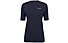 Salewa Pedroc Wool - T-shirt trekking - donna, Dark Blue/Red