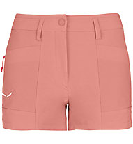 Salewa Puez DST W Cargo - pantaloni corti trekking - donna, Pink/Red/White