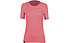 Salewa Puez Graphic 2 Dry S/S Tee - Wandershirt - Frauen, Pink/Red/White