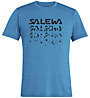 Salewa Puez Hybrid 2 Dry - T-Shirt Trekking - Herren, Azure/Black