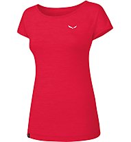 Salewa Puez Melange Dry - T-Shirt Kurzarm - Damen, Dark Red