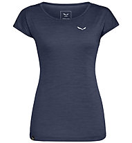 Salewa Puez Melange Dry - T-Shirt Kurzarm - Damen, Dark Blue/White