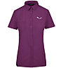 Salewa Puez Minicheck2 Dry - camicia a maniche corte - donna, Purple
