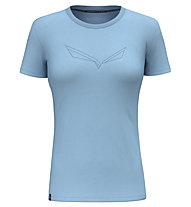 Salewa Pure Eagle Frame Dry W - T-Shirt- Damen , Light Blue/Blue/White