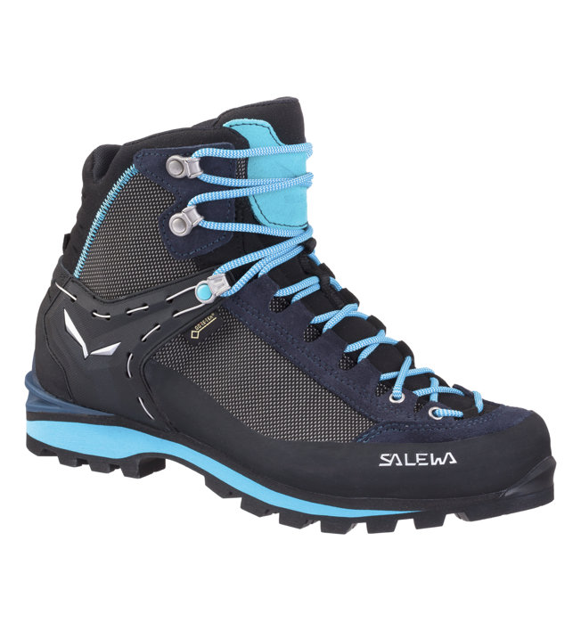 Salewa Ws Crow GTX - scarponi alta quota alpinismo - donna, Black/Dark Blue/Light Blue