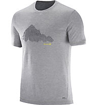 Salomon Explore Graphic Tee Herren T-Shirt kurzärmelig, Grey