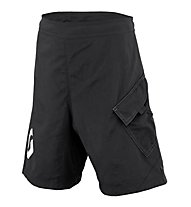 Scott Trail LS/Fit W/Pad - pantaloni corti bici - bambino, Black/White