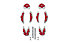 Sidi Dragon - Ersatzteile MTB Schuhe, Grey/Red