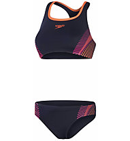 Speedo Placement W - Bikini - Damen, Black/Orange