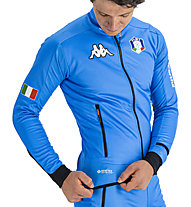 Sportful Italia Apex Jacket - giacca sci da fondo - uomo, Light Blue/White