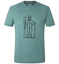 Super.Natural Skieur Tee - T-Shirt  - Herren, Light Green/Black