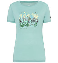 Super.Natural W Camping Nights - T-Shirt - Damen, Light Green